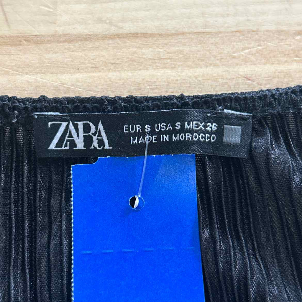 zara Size S Black Preloved Blouse LS