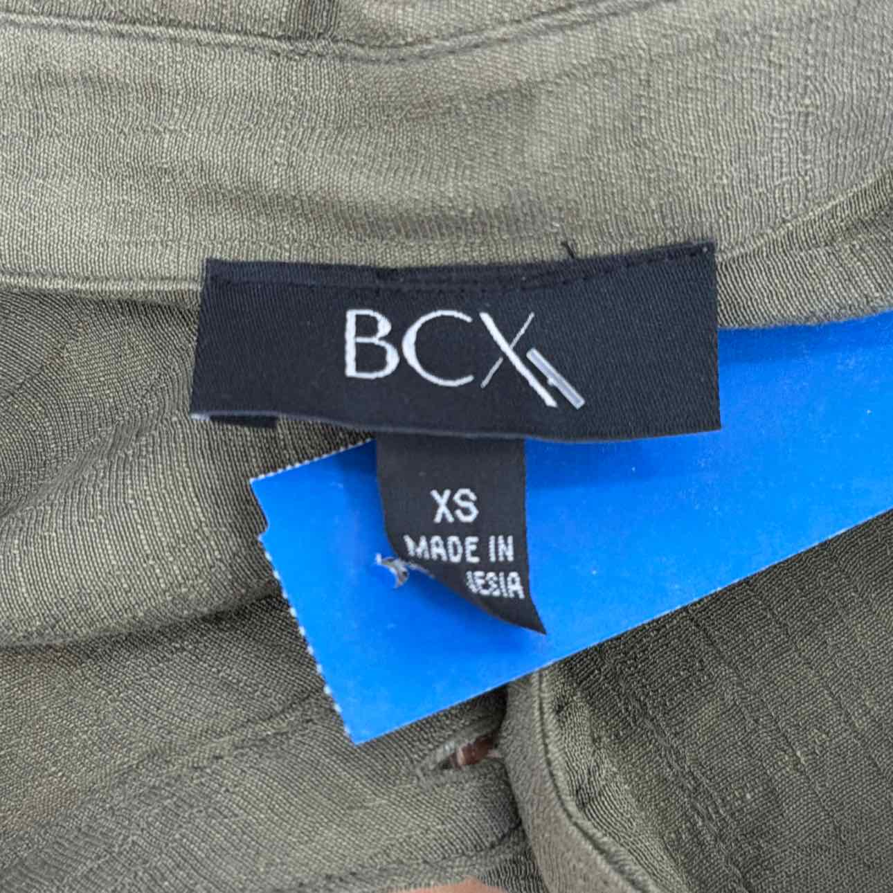 BCX Size XS Tie-Hem Gauzy Shirt