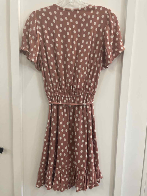 Abercrombie & Fitch Size M Mauve/white New Dress