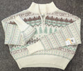 Sugar Moon Juniors' Fair Isle Sweater - White Stay Cozy