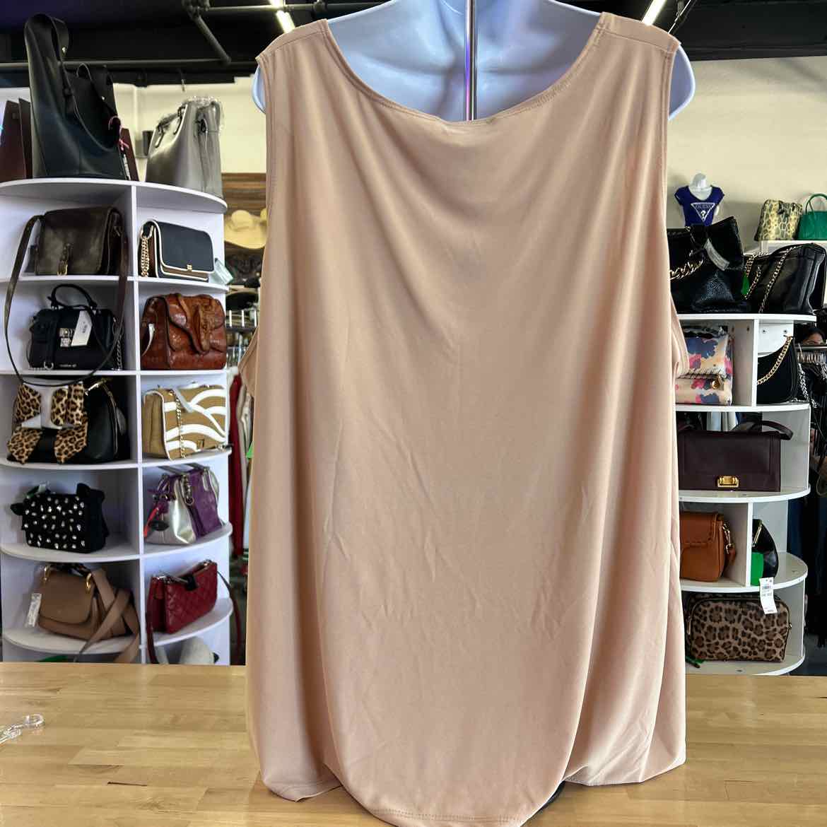 Slinky Brand Size 3X Tan Preloved Tank