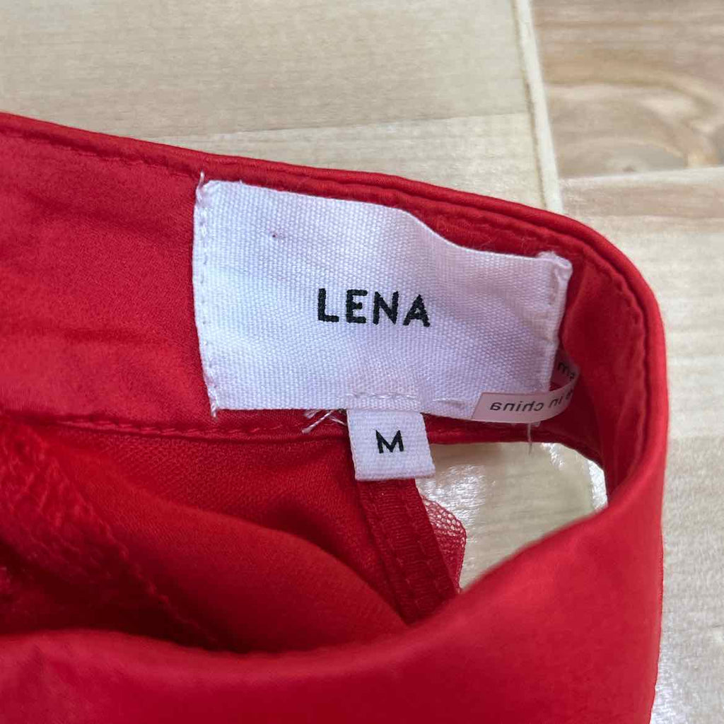 Lena Size M Red Mesh Preloved Sleeveless
