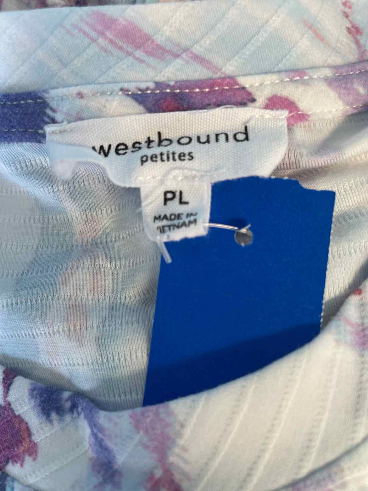 Westbound Size PL Purple/Teal Knit Top
