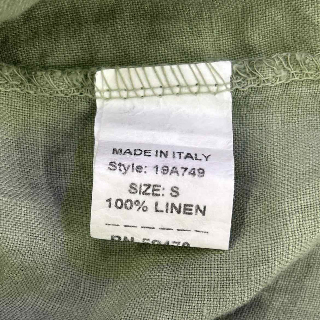 Francesca Bettini Size S Green Linen Preloved Dress