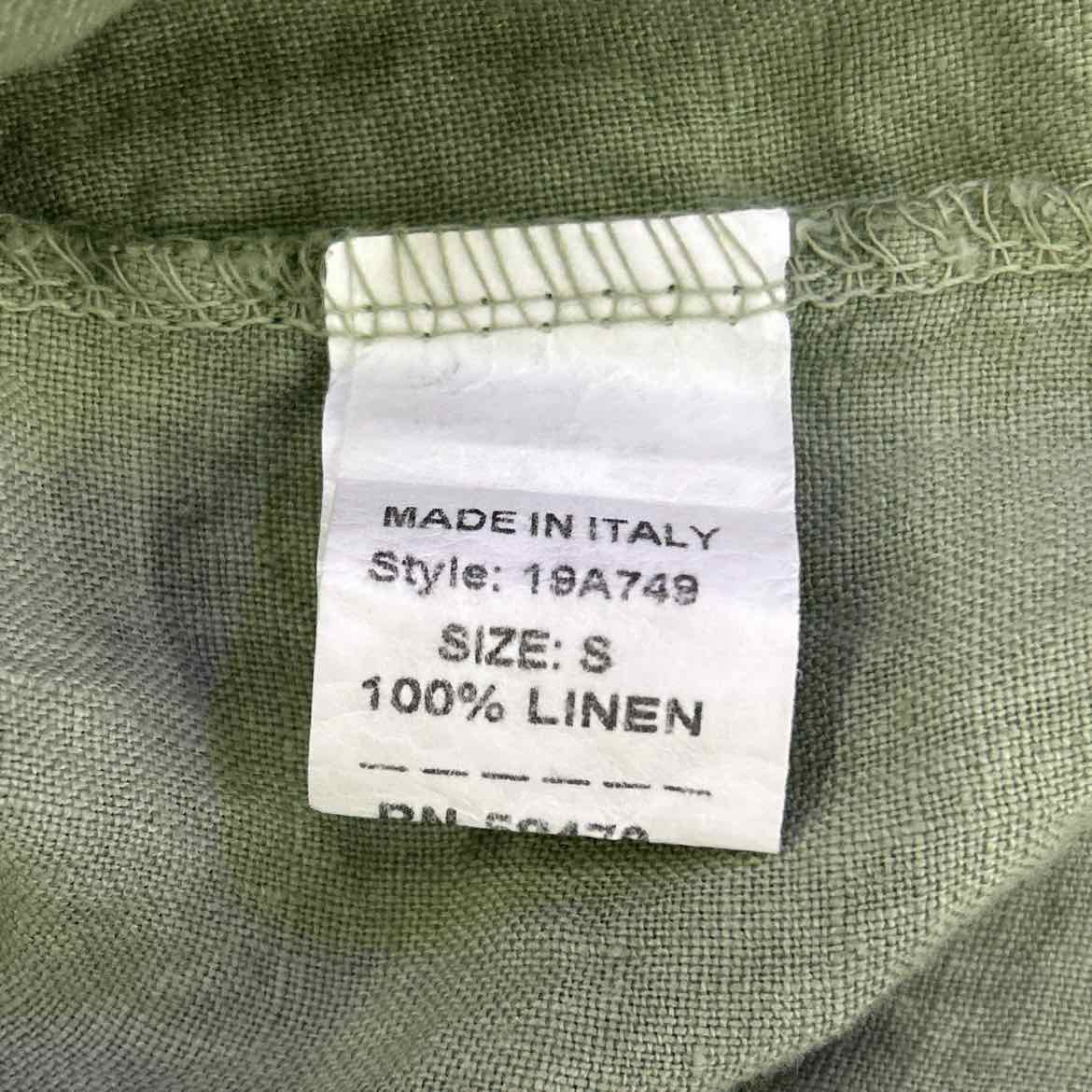 Francesca Bettini Size S Green Linen Preloved Dress