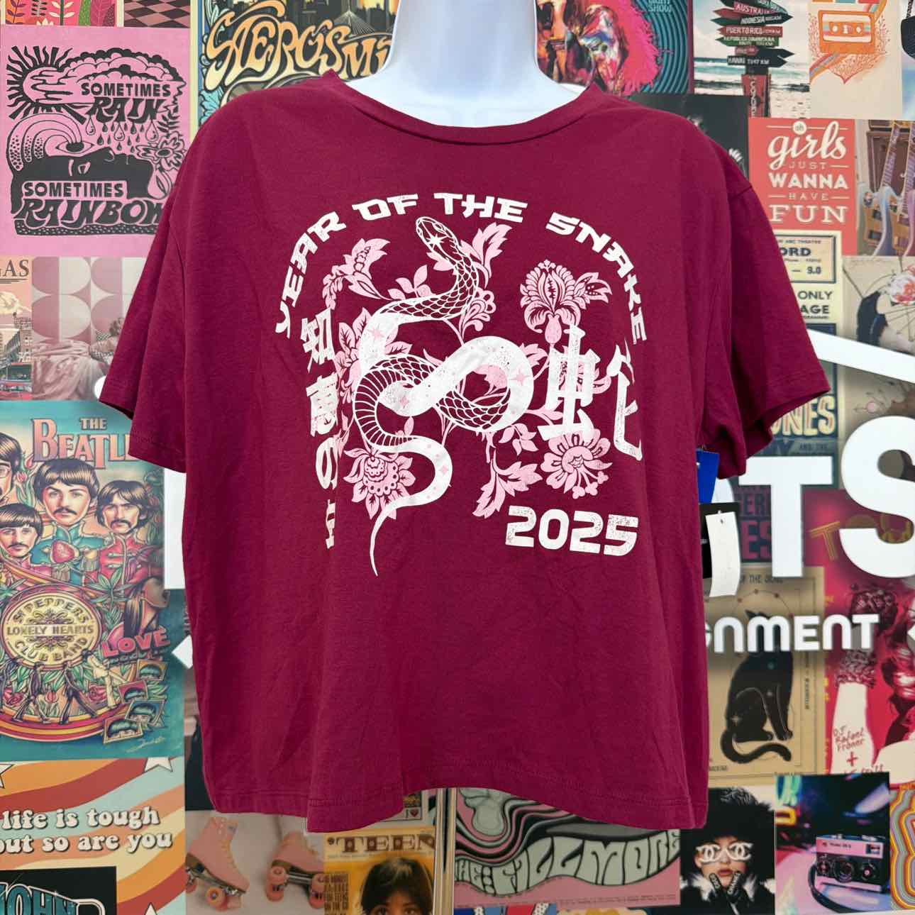 Grayson Threads Size L Year of the Snake Lunar New Year Graphic T-Shirt