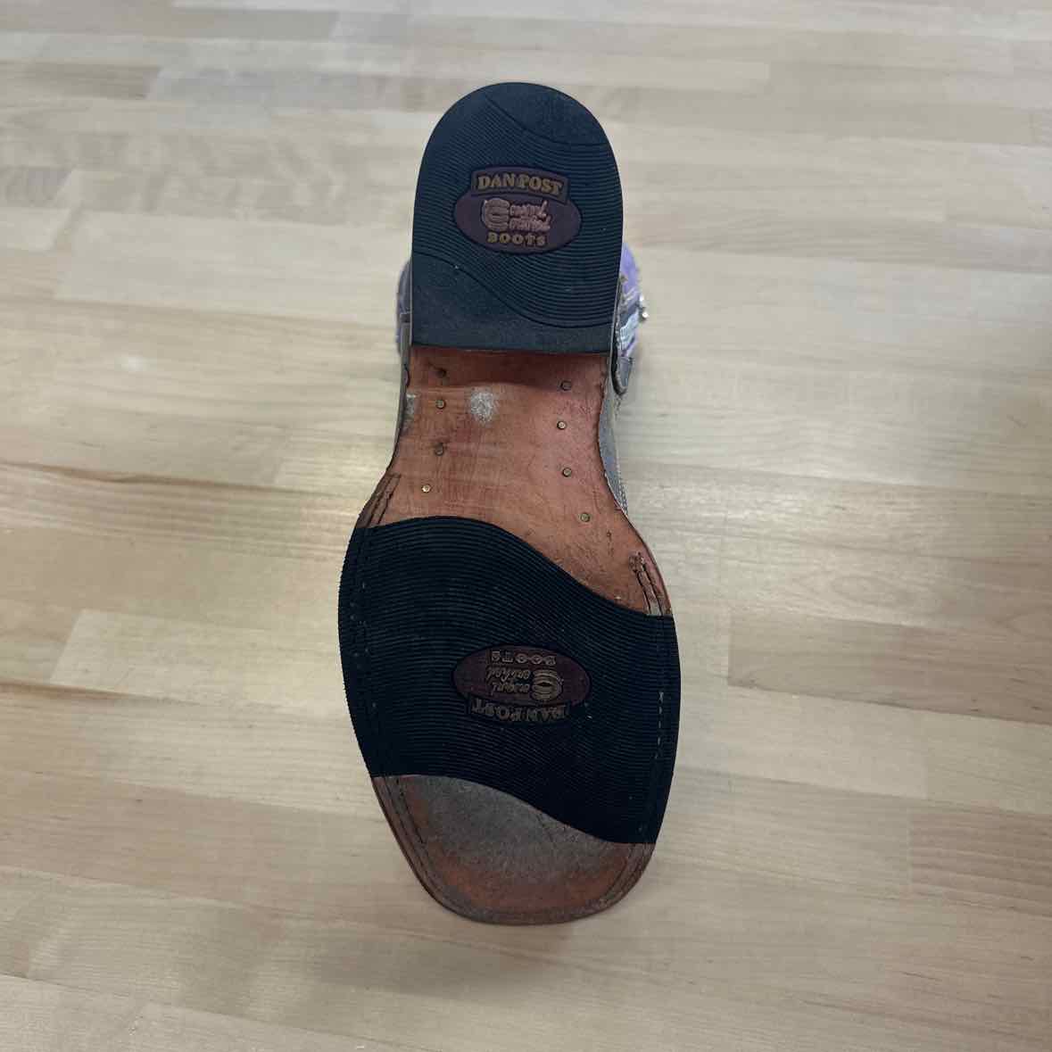 Dan Post Shoe Size 8.5 Purple/Brown Leather Boots