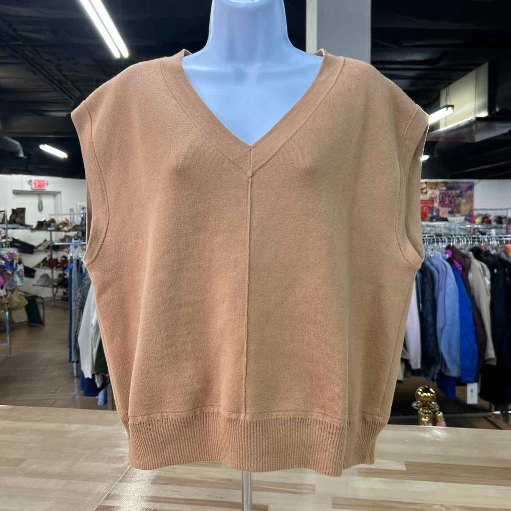 Talbots Size L Brown Preloved Sleeveless