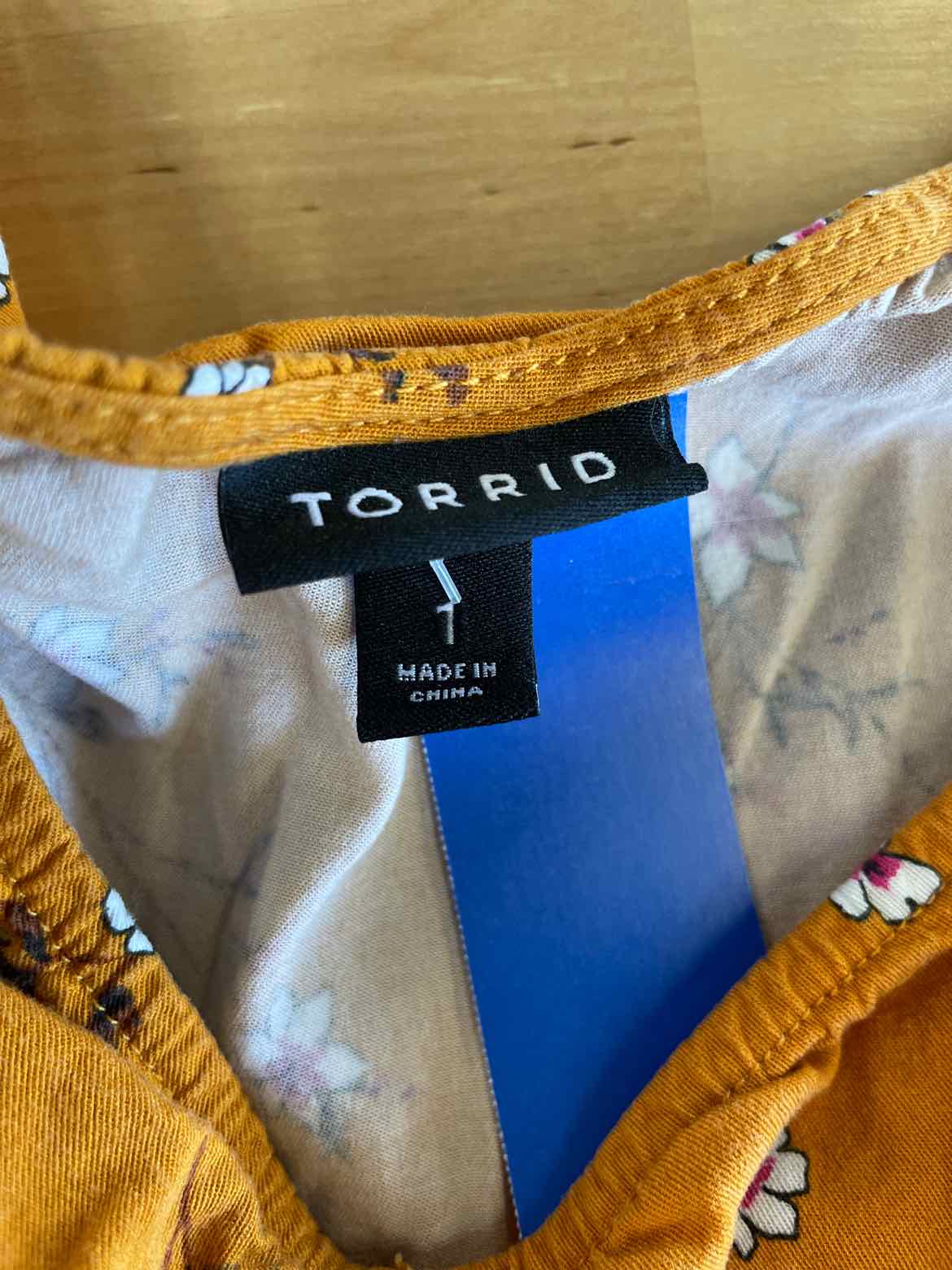 Torrid Size 1 Orange Blouse
