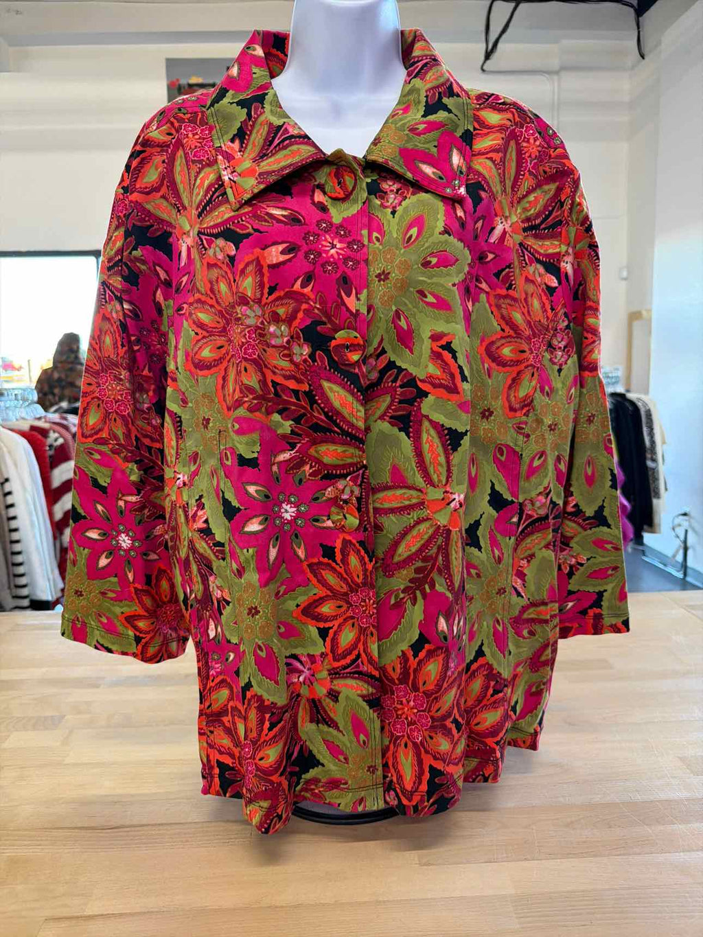 BambooTraders Size 3X Multi-Color Button Down Shirt