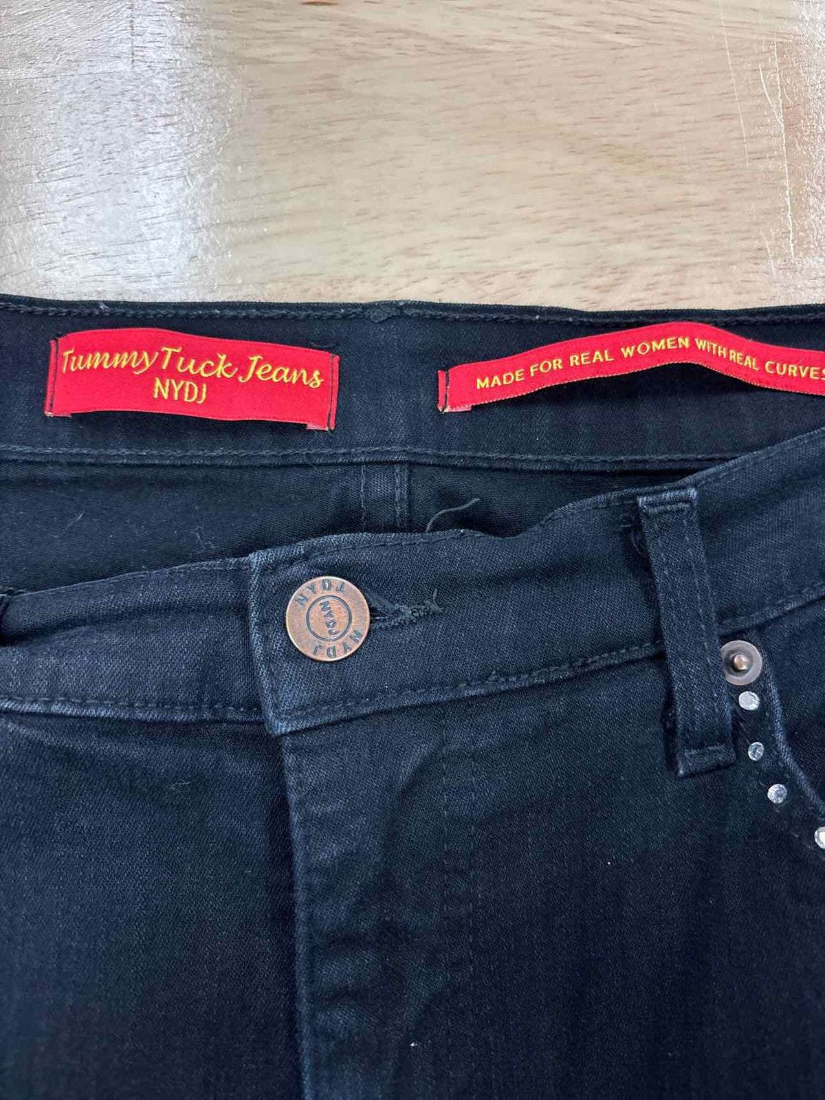 NYDJ Size 10 Black Jeans