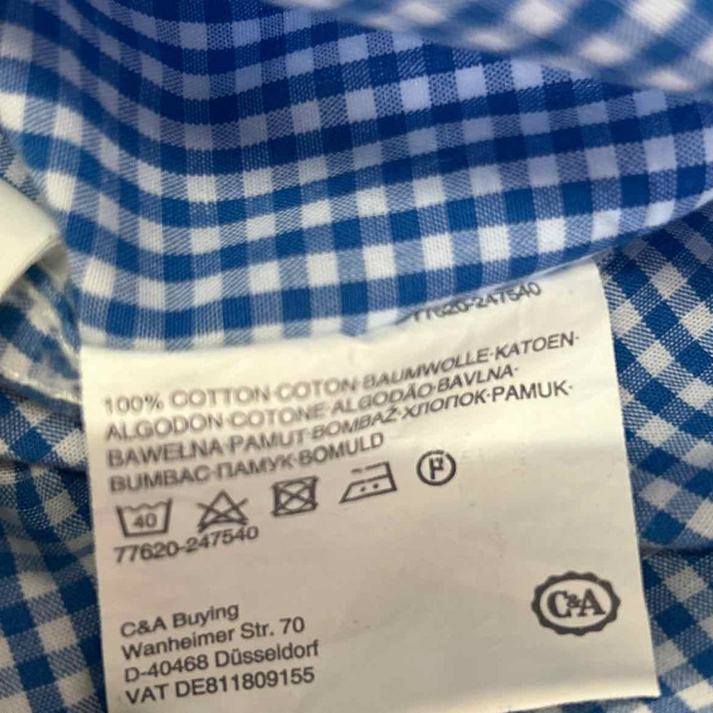 Landhaus Size M Blue White Preloved Button Down LS