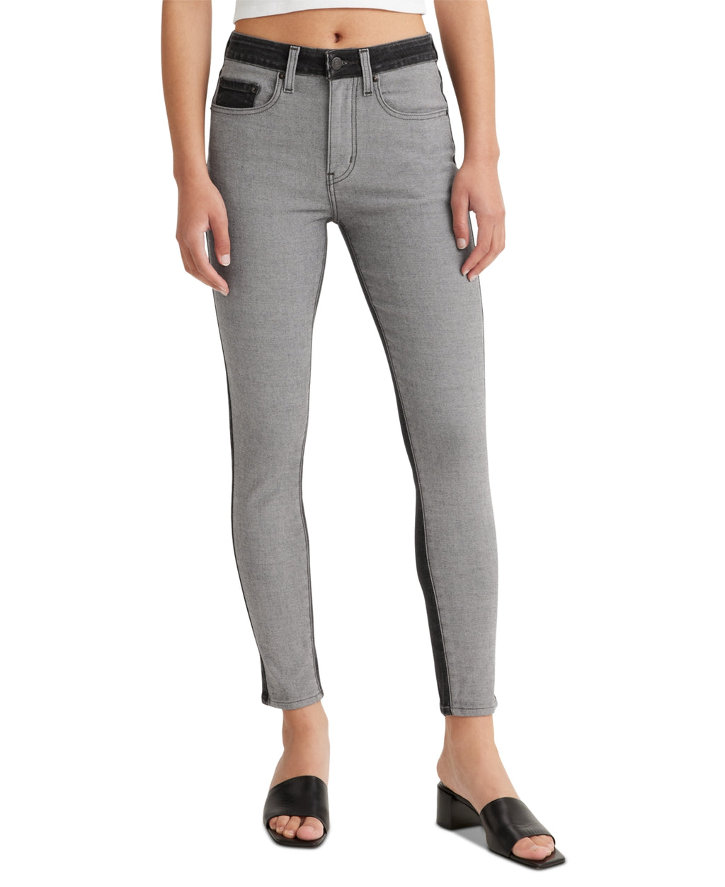 Levi's Size 25 Gray/Black 721 Inside Out Jeans