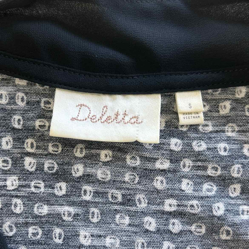 Deletta Size S Black Preloved Tank
