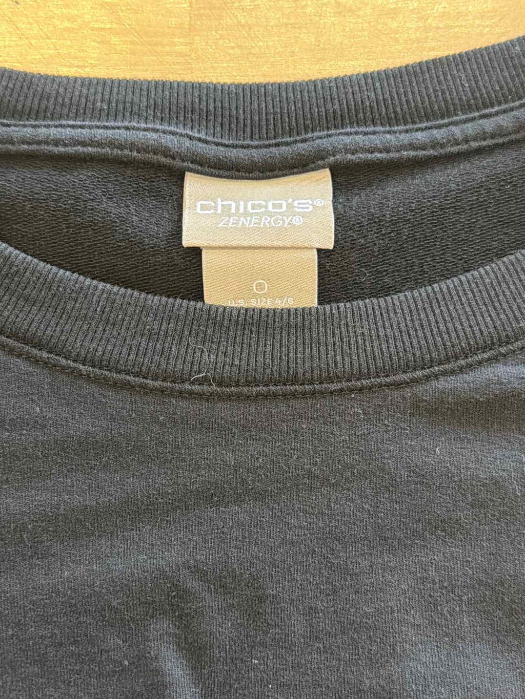 Chico's Size 0 Black Longsleeve
