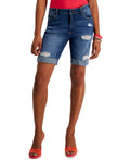 Celebrity Pink Juniors' 8 Roll Cuff Bermuda Shorts, 5