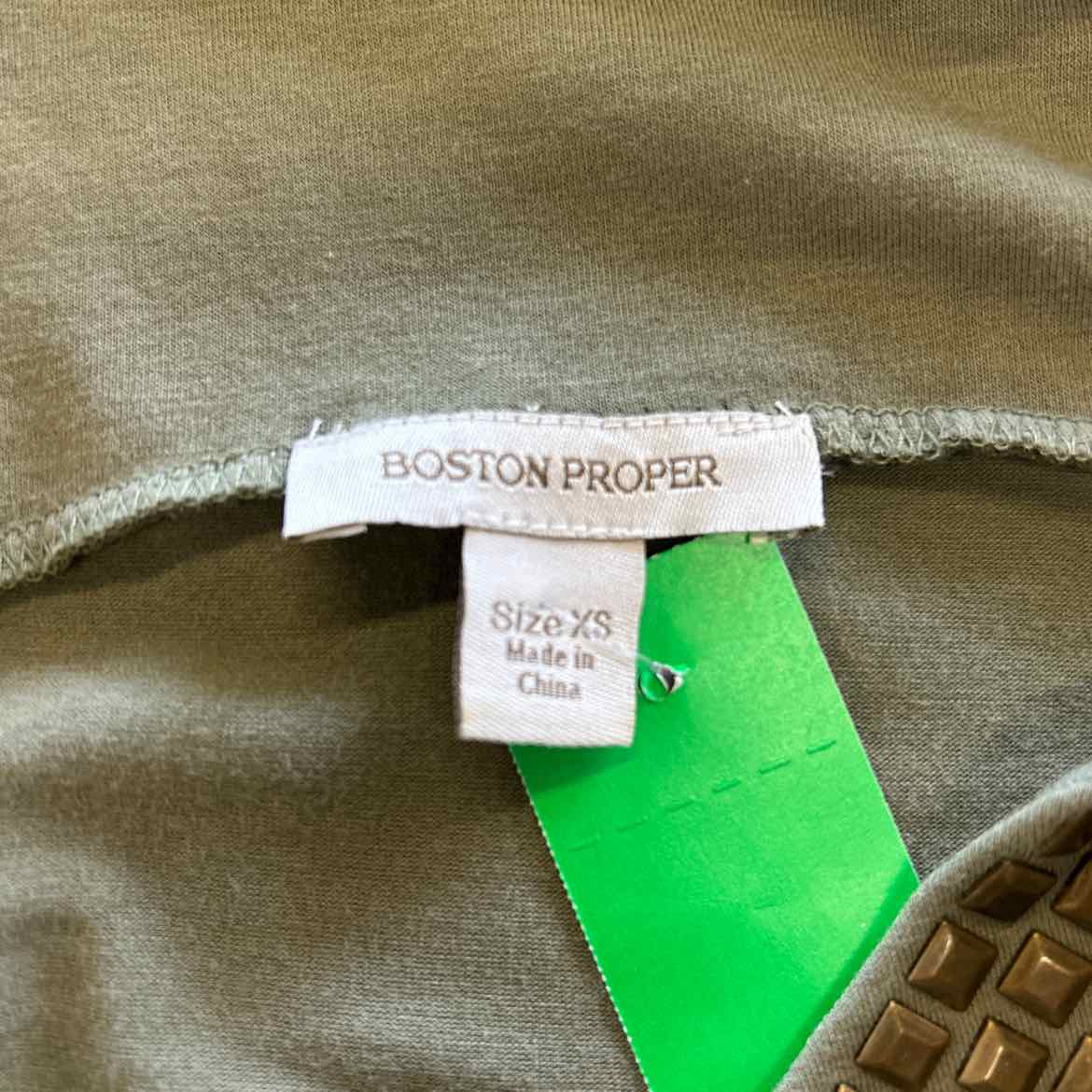 Boston Proper Size XS Green Blouse