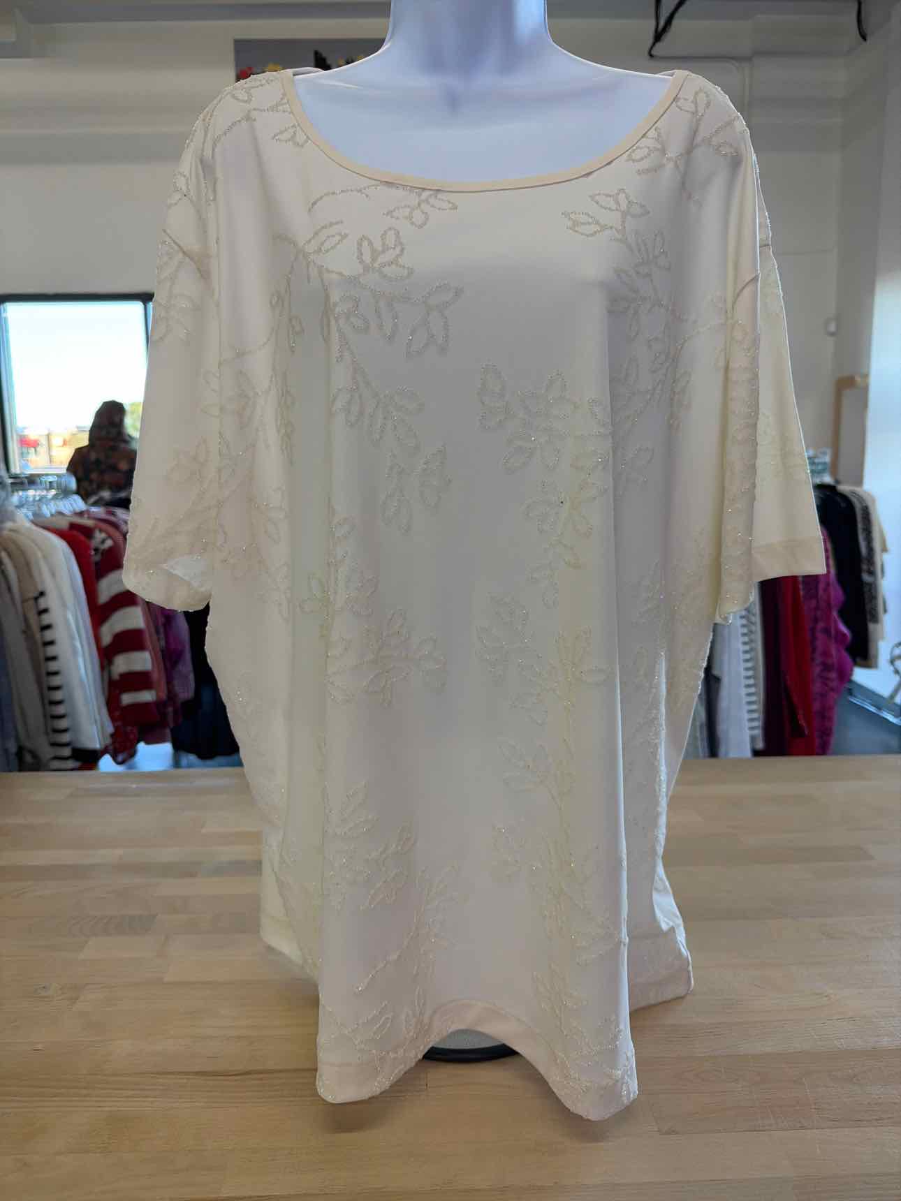 Liz Claiborne Size 3X White Blouse