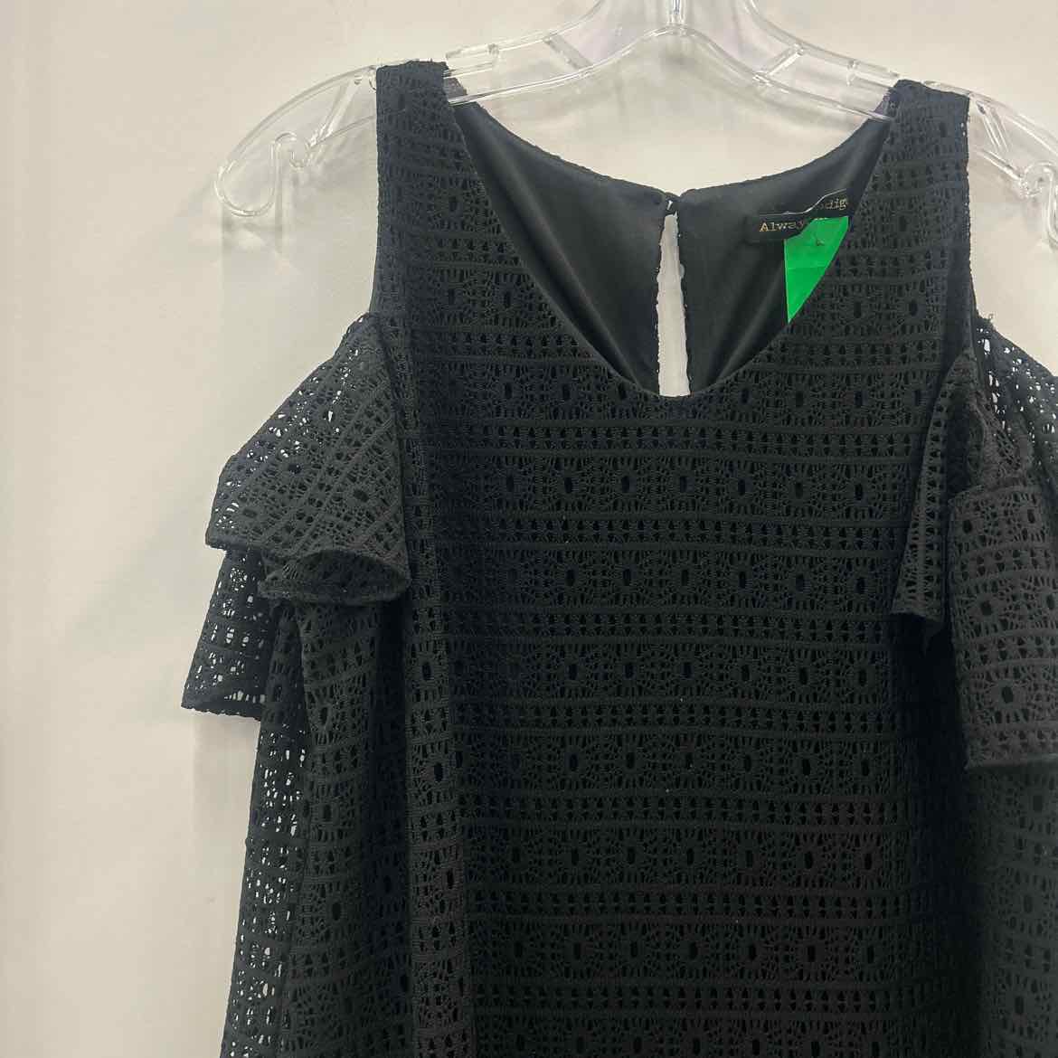 AlwaysIndigo Size 1X Black Lace Preloved Dress