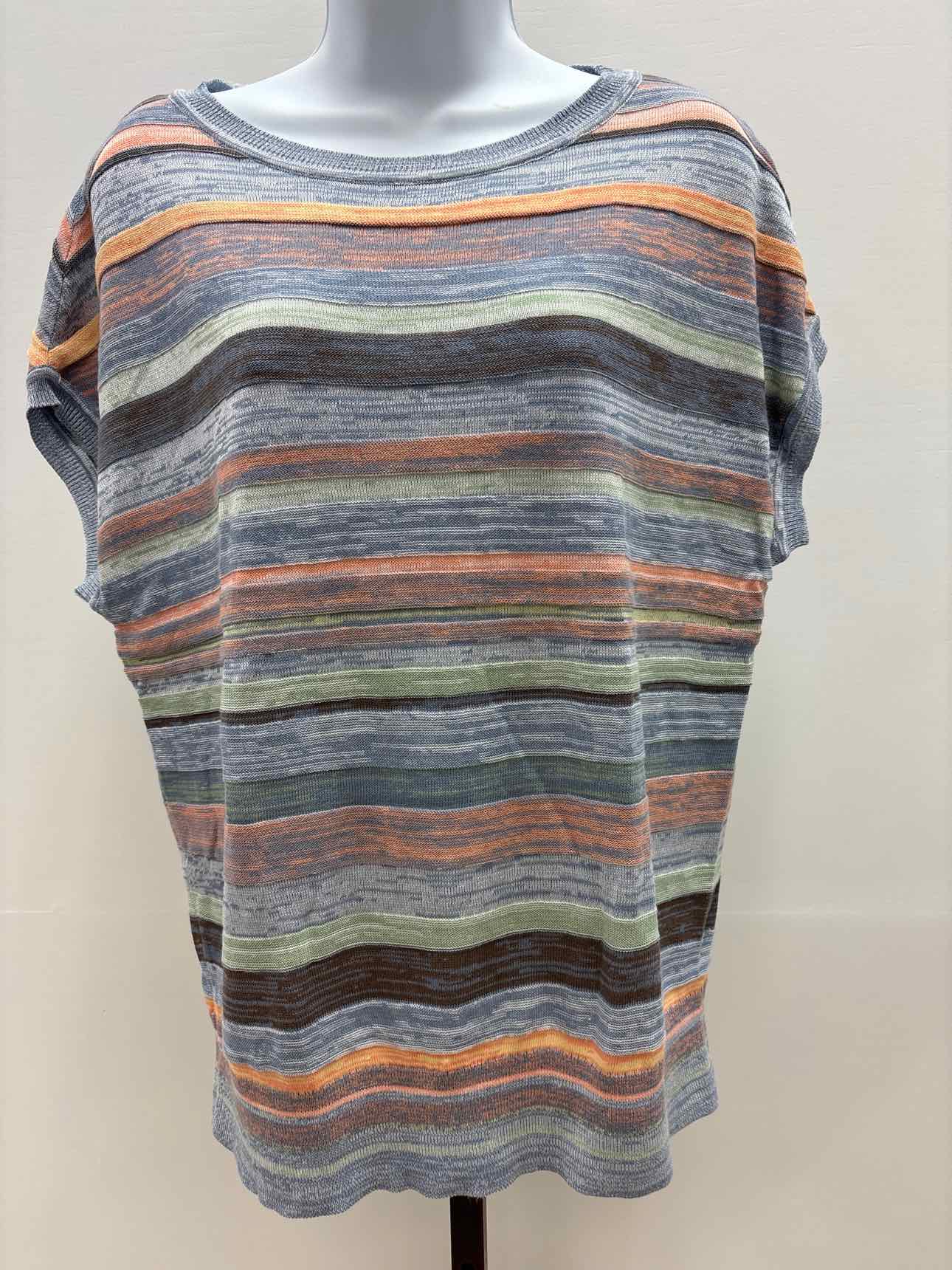 Chico's Size 1 Multi Pastel Knit New Knit Top