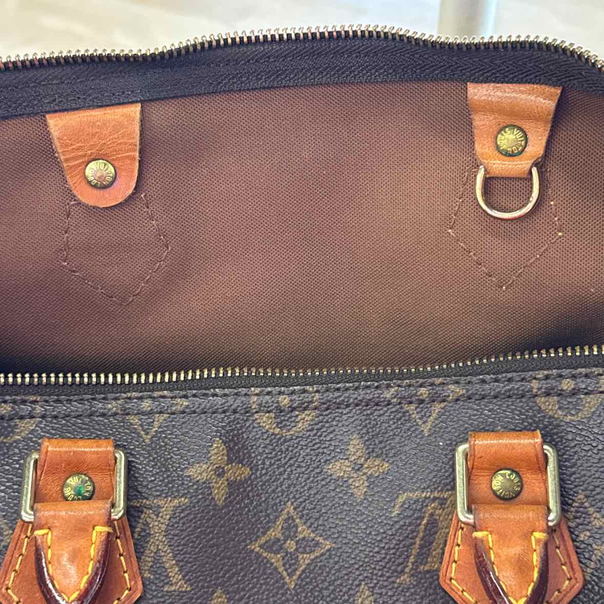 Louis Vuitton Monogram Speedy 35 Satchel Handbag Pre-Owned