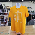 Adidas Size M Yellow Preloved MENS Short Sleeve Shirt