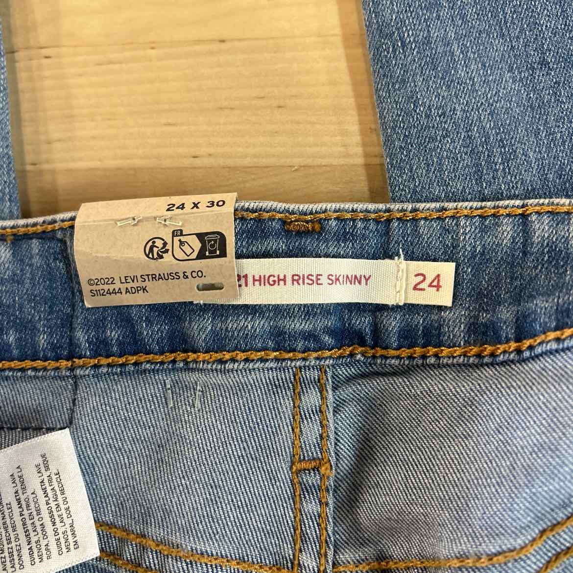 Levi's Size 24x30 Blue Denim New Jeans
