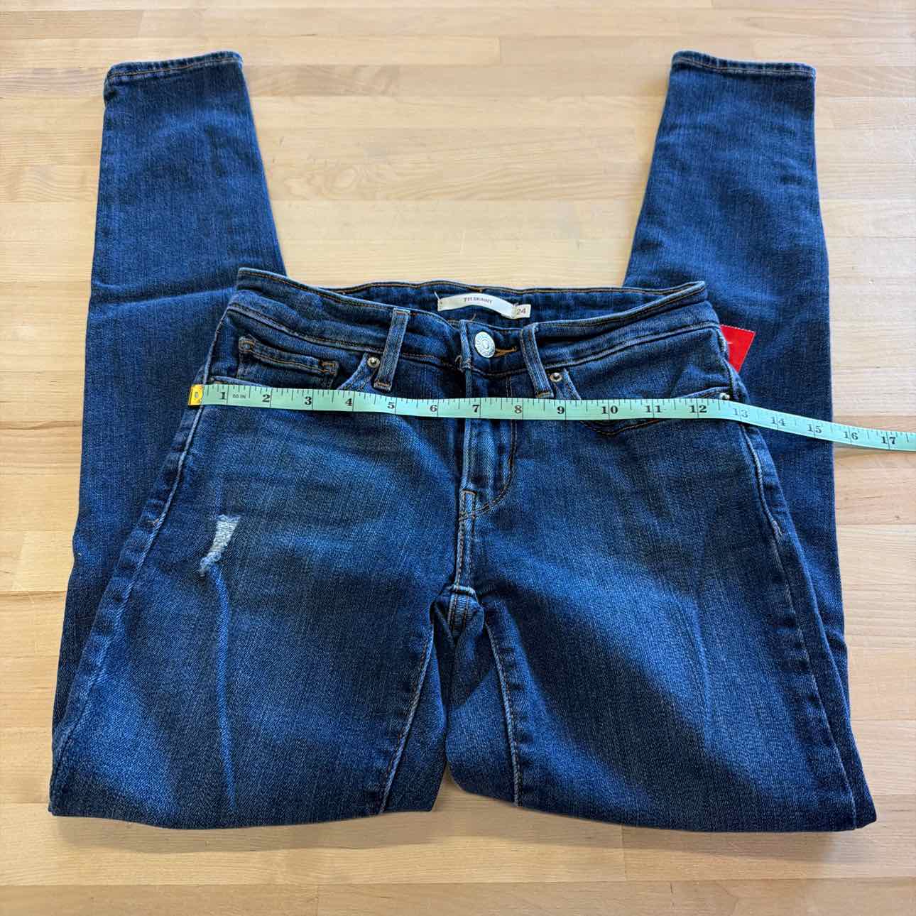 Levi's Size 24 Blue Denim Preloved Jeans
