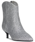 On 34th Aatira Tulip Booties Silver Glitter Size 7M
