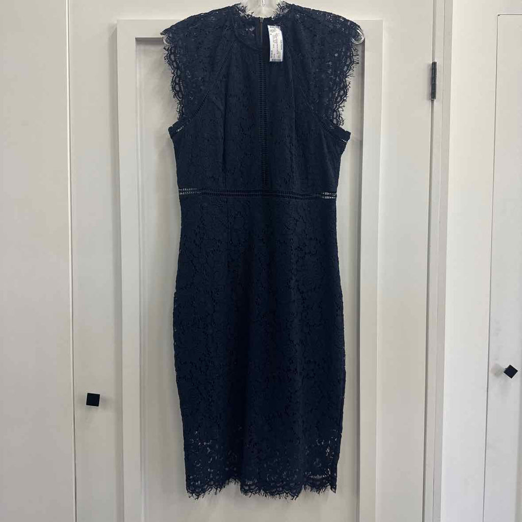 Bardot Size M Navy Lace Preloved Dress