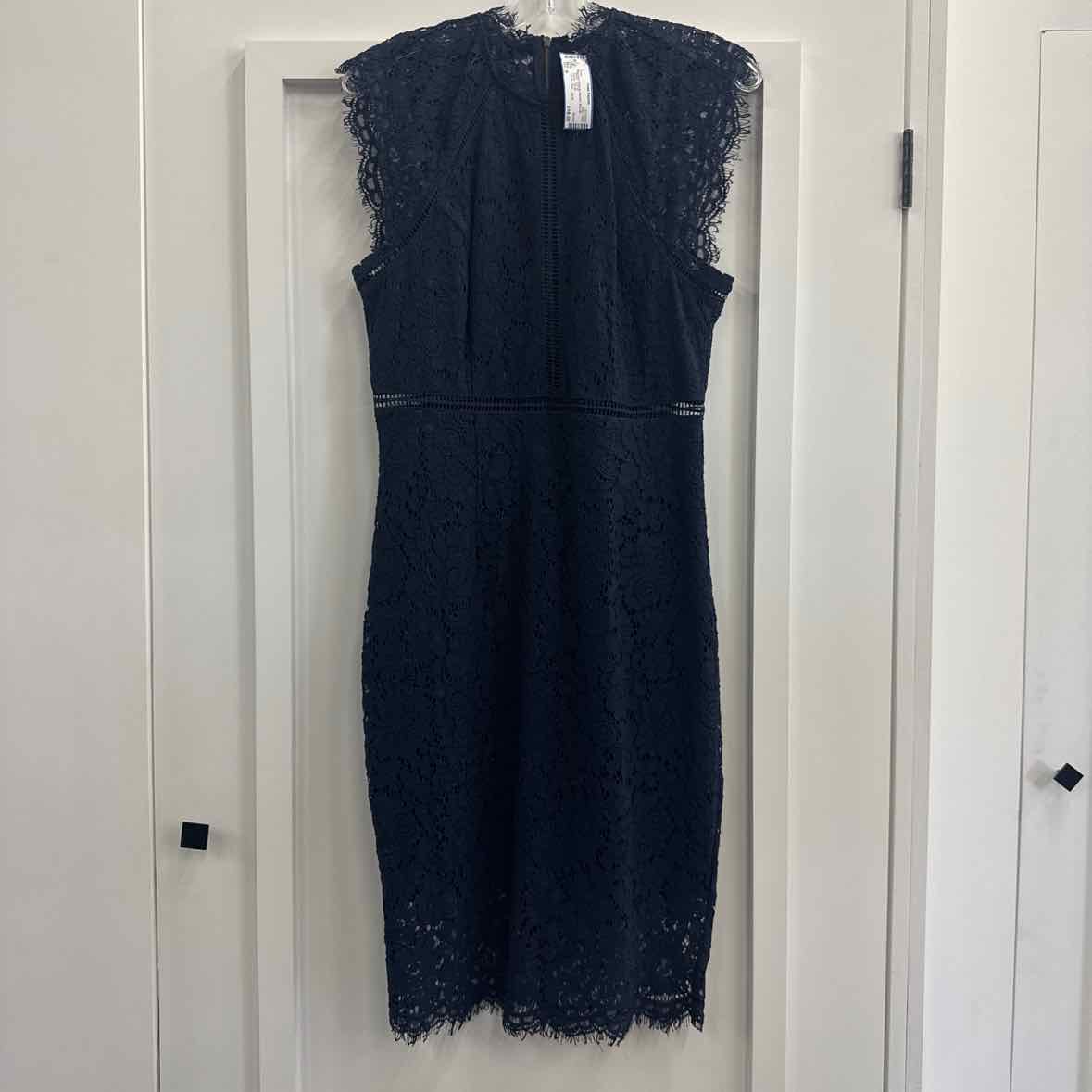 Bardot Size M Navy Lace Preloved Dress