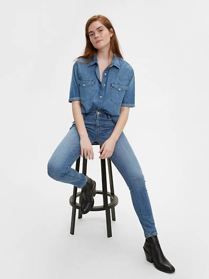 Levi's Size 30 711 Skinny Blue Jeans