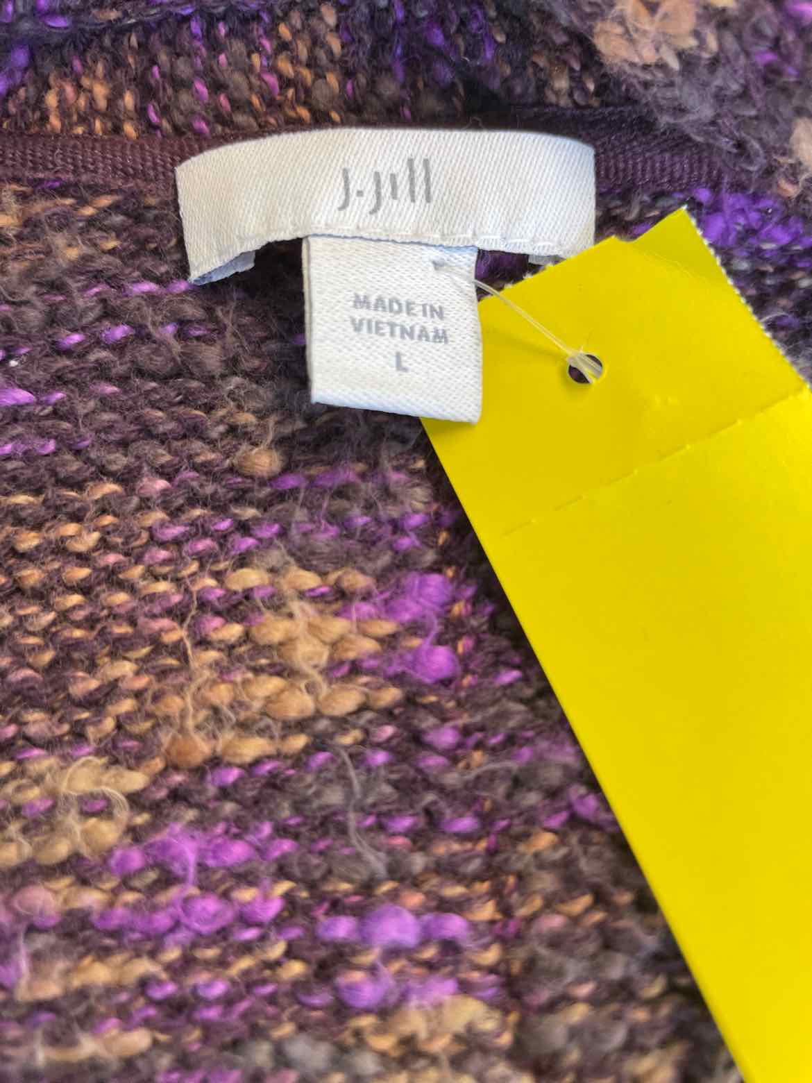 J Jill Size L Purple/Brown Duster