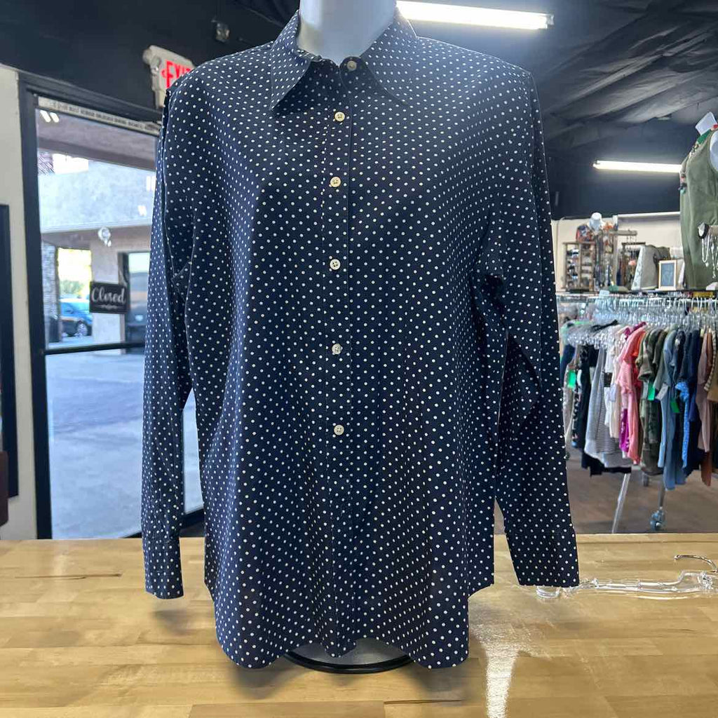 Ralph Lauren Size XL Blue Preloved Button Down LS