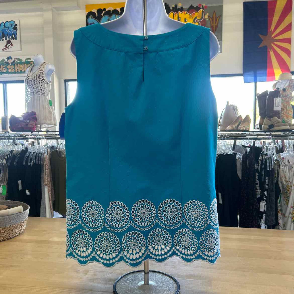 Talbots Size 12 Teal Preloved Sleeveless