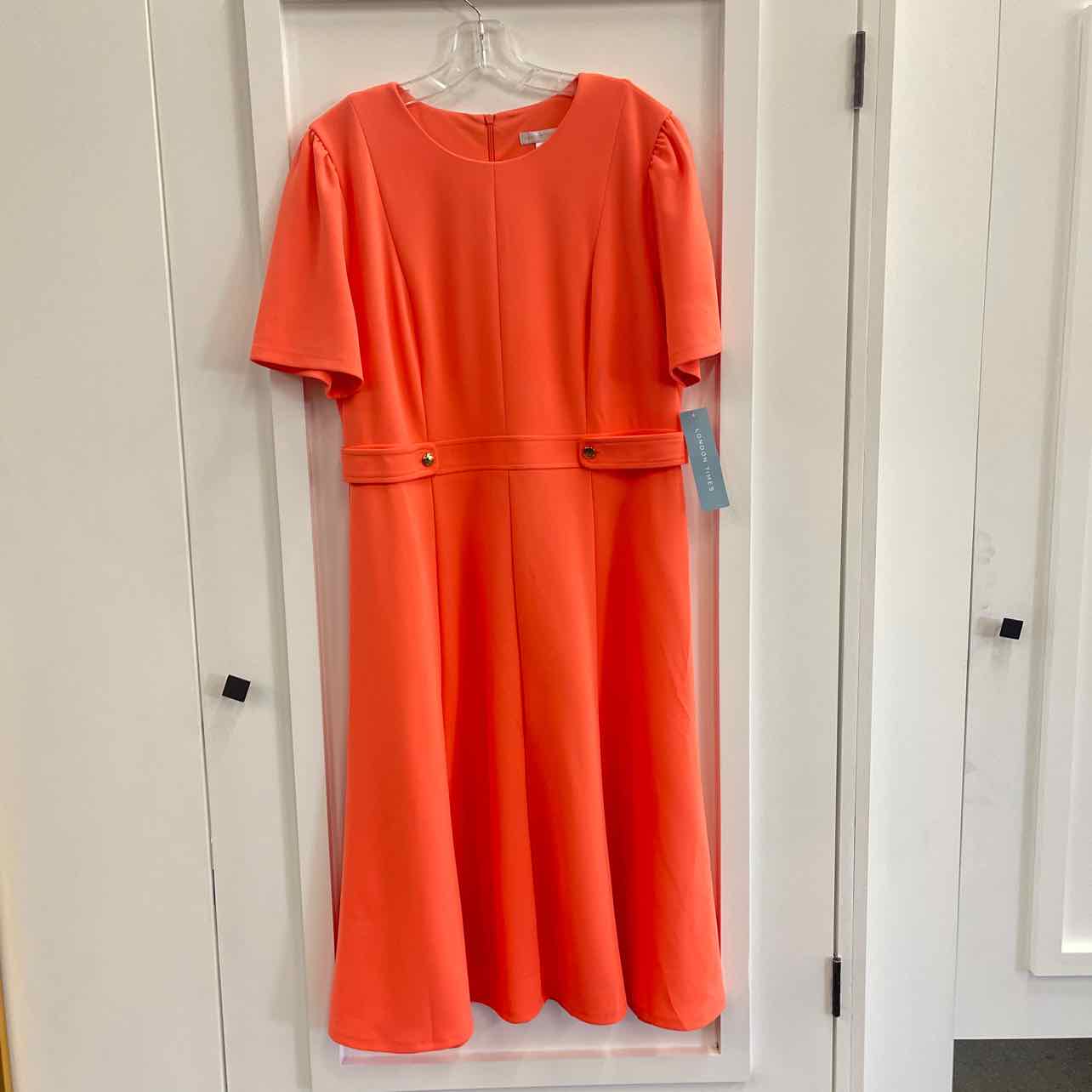 London Times Size 14 Orange New Dress