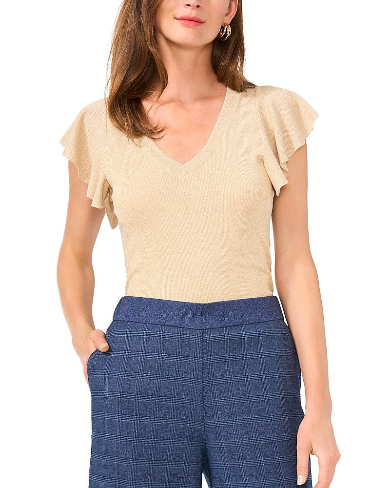 Vince Camuto Size XS Gold T-shirt