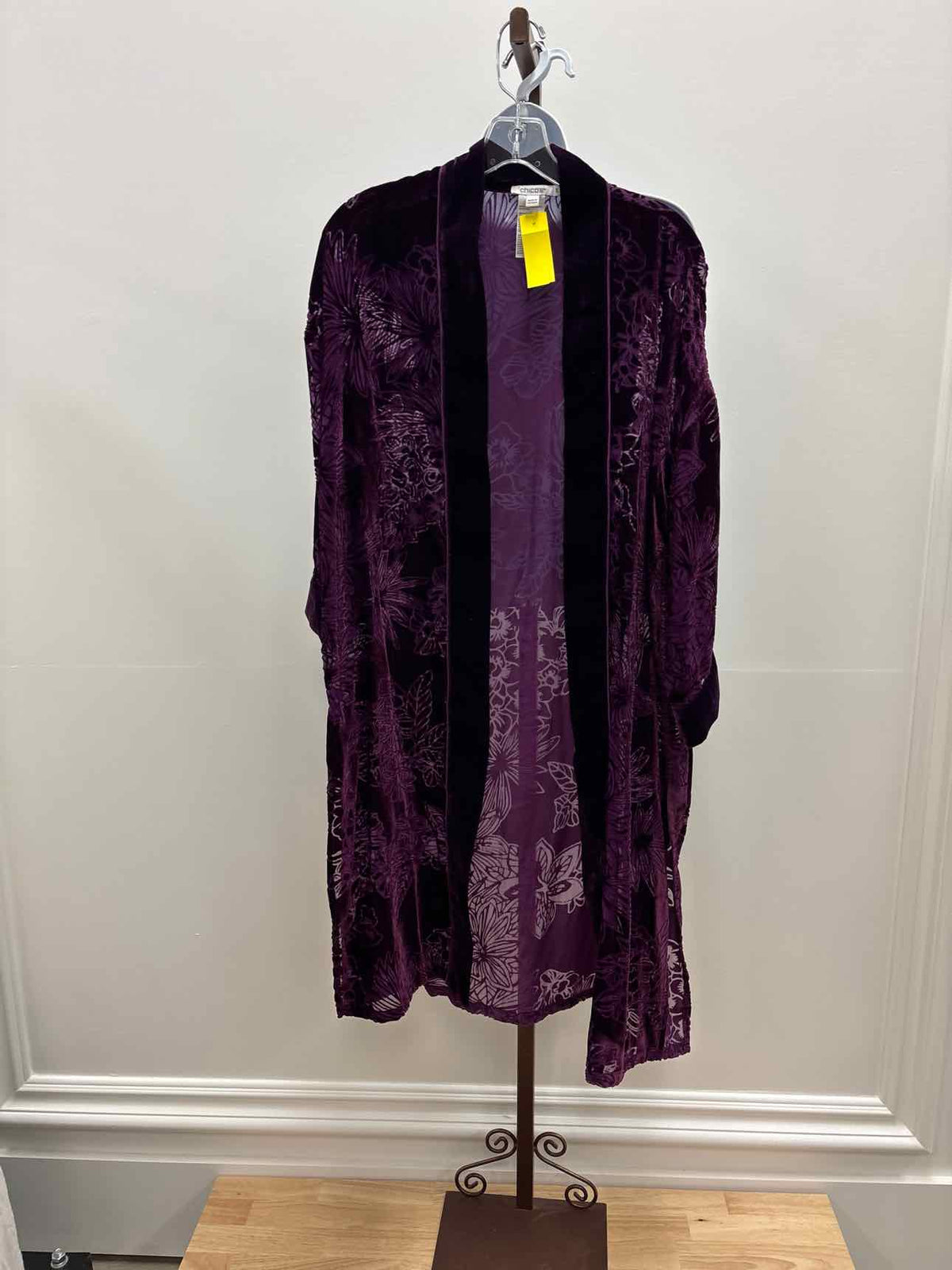 Chico's Size S/M Purple Preloved Cardigan