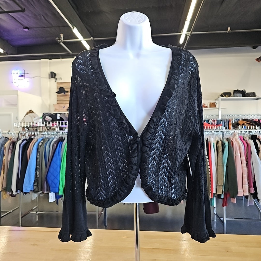 Bask Size M Black Cardigan