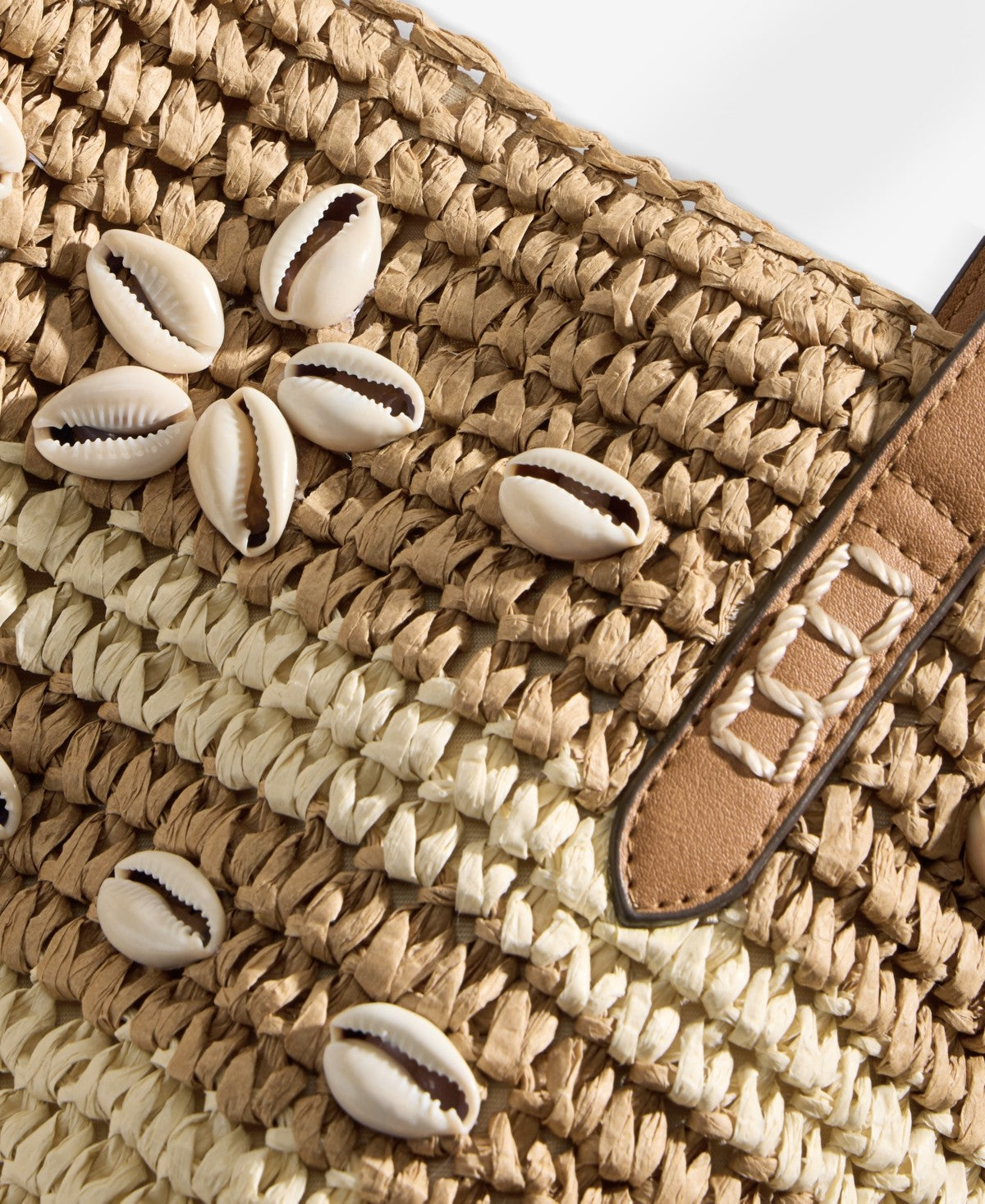 Style Co Extra-Large Shell Straw Tote Seashells