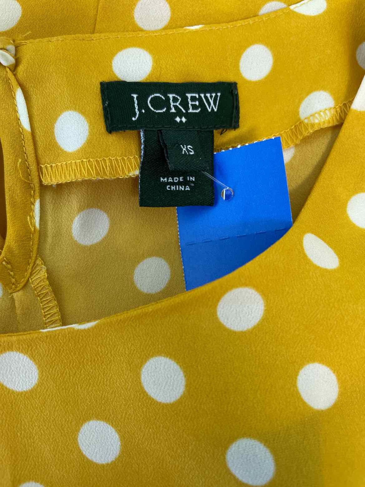 J Crew Size XS Yellow Blouse