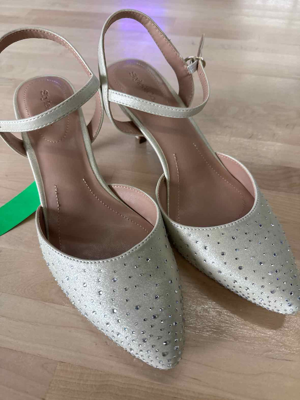 Style & Co. Gwenn Evening Shimmer Ankle strap Low Heels