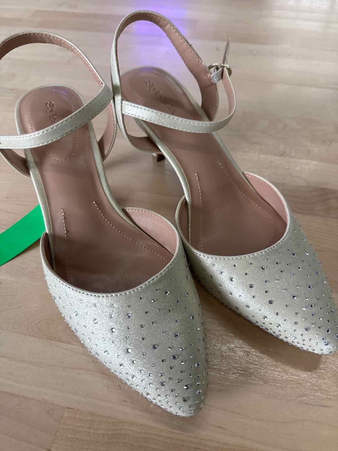 Style & Co. Gwenn Evening Shimmer Ankle strap Low Heels