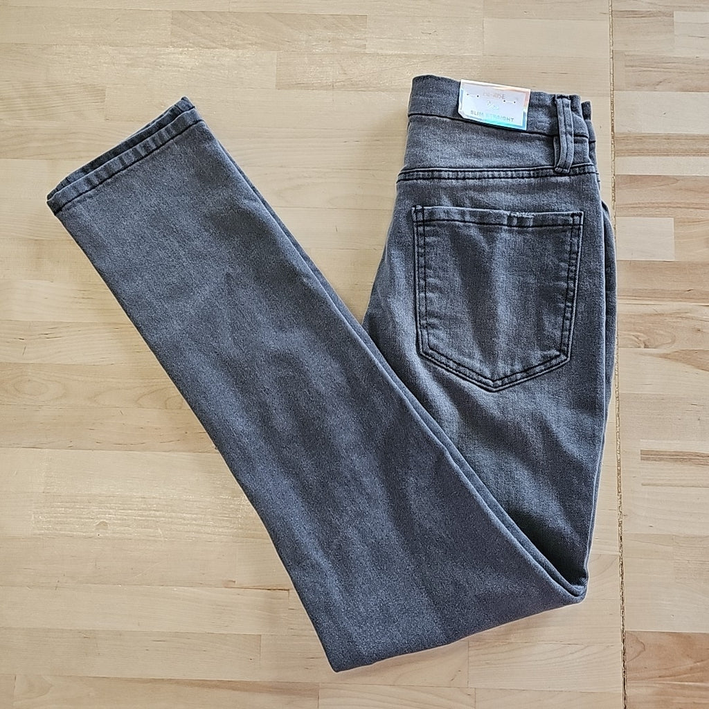 Tinseltown Juniors' High-Rise Straight-Leg Jeans