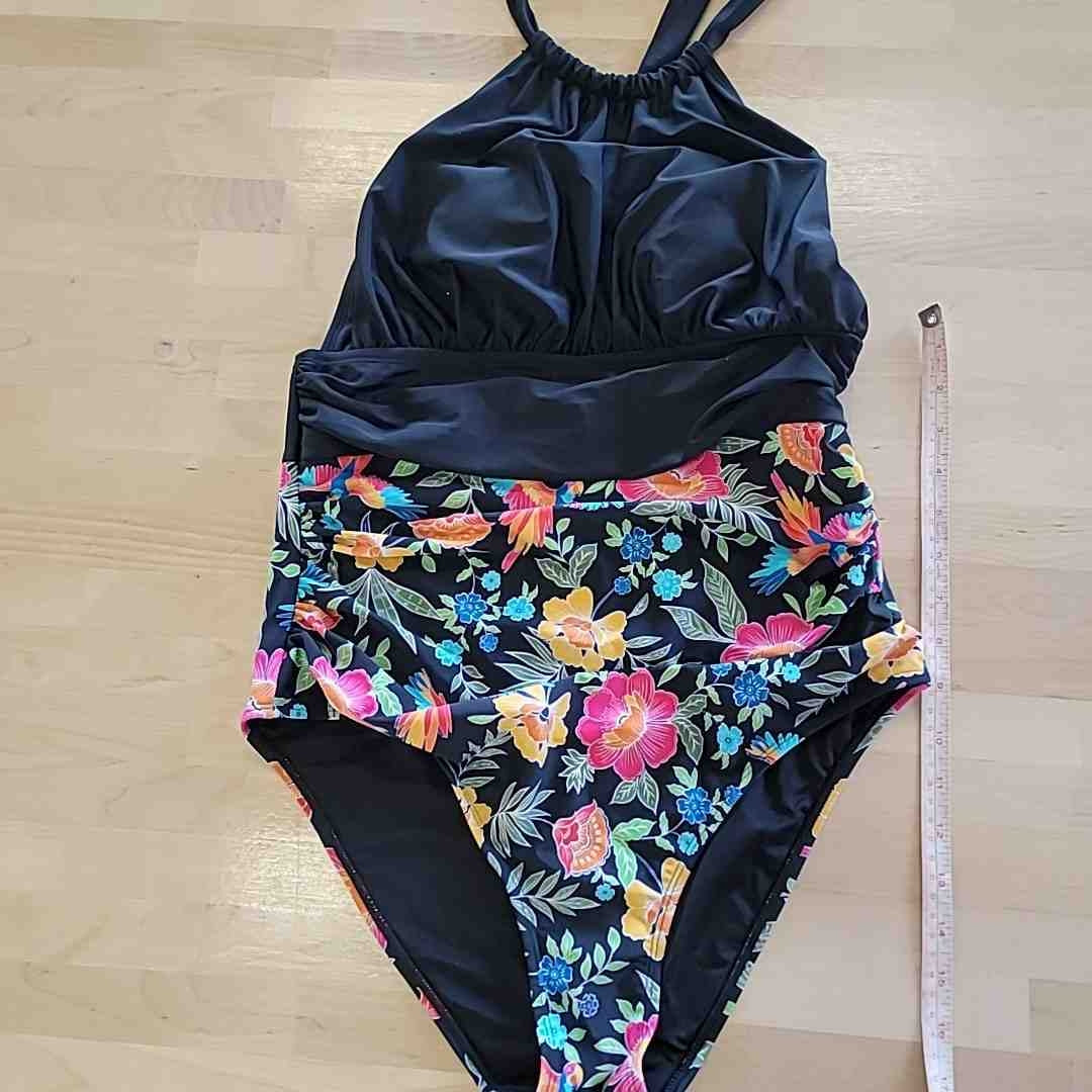 Cupshe Size L Black Swimsuit