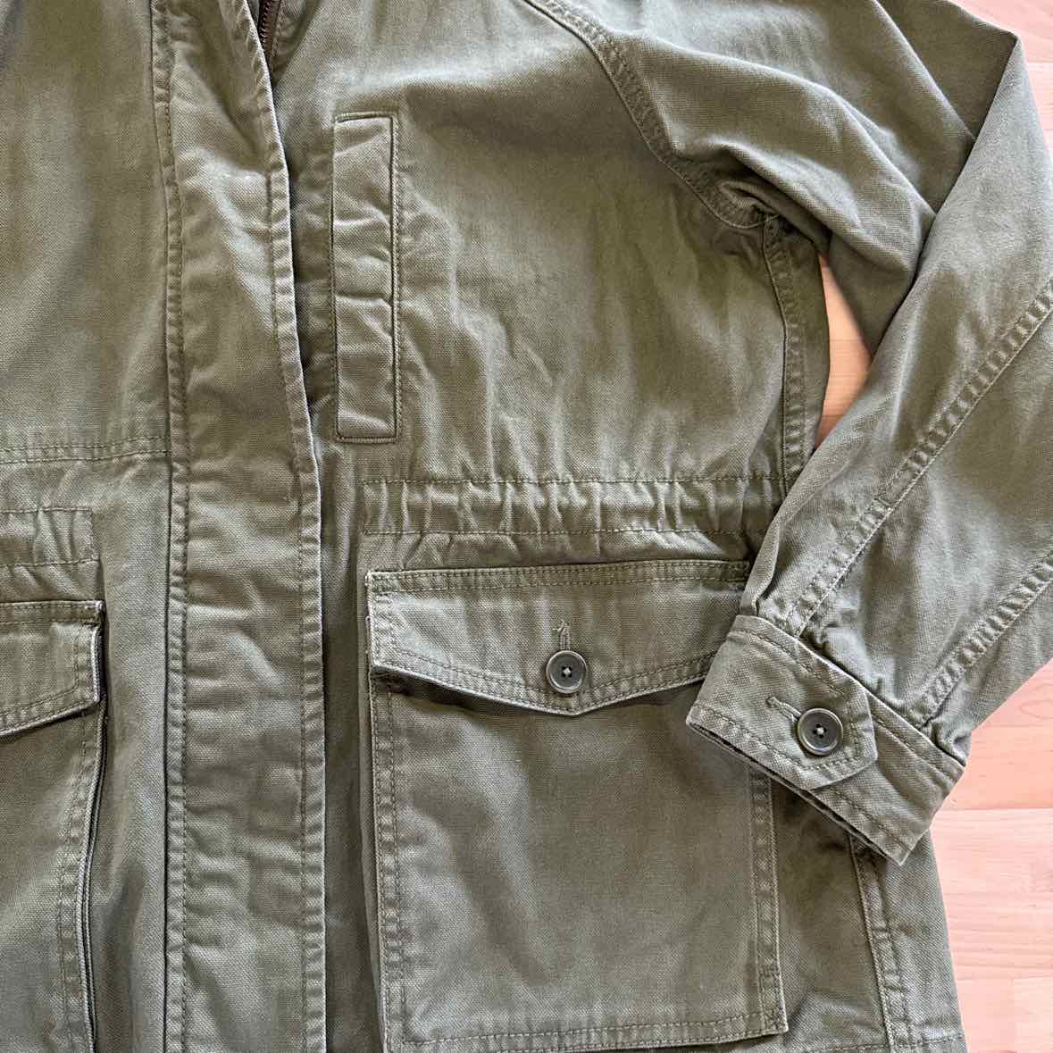 Madewell Size M Cotton Green Utility Jacket - Outdoor