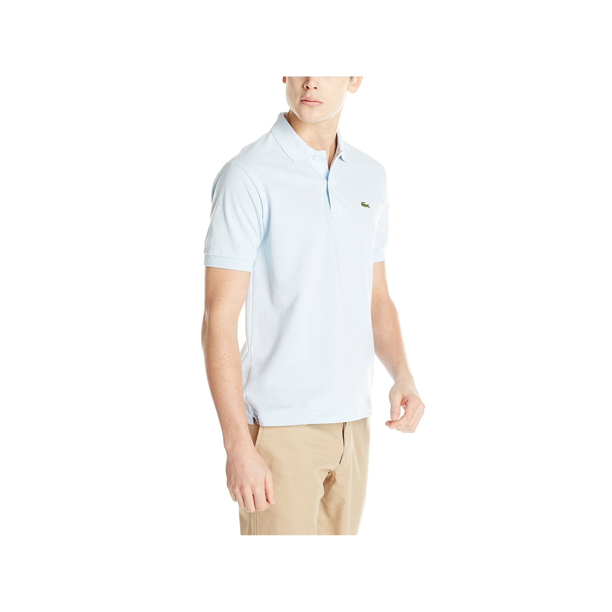 Lacoste Size S Original Cotton Pique Polo Light Blue
