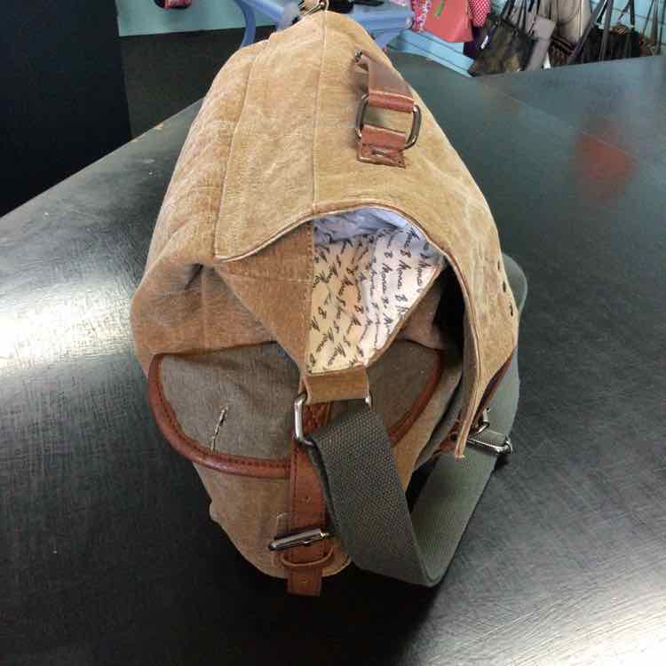 Mona B. Tan & Gray Messenger Totes