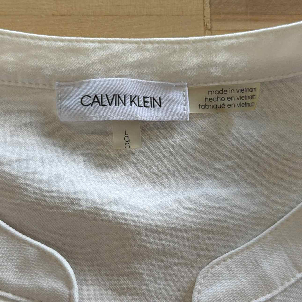 Calvin Klein Size L White Preloved Tunic