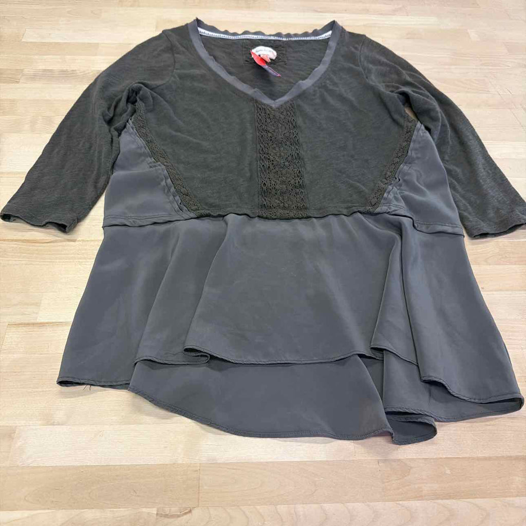 Meadow Rue Size M Green Preloved Long Sleeve